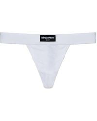 DSquared² - Logo-Patch Thong - Lyst