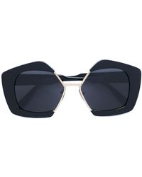 Marni Occhiali da sole geometrici - Nero