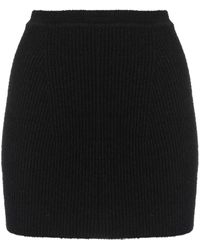 Wardrobe NYC Rib-knit Midi-skirt in Black | Lyst