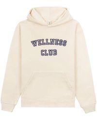 Sporty & Rich - Wellness Club Flocked Hoodie - Lyst