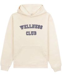 Sporty & Rich - Wellness Club Flocked Hoodie - Lyst