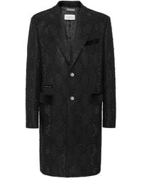 Philipp Plein - Jas Met Enkele Rij Knopen, Puntige Revers En Logo - Lyst
