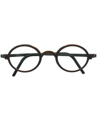 Lindberg - Tortoiseshell-Effect Round-Frame Glasses - Lyst