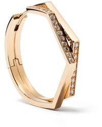 Repossi - 18Kt Rose Antifer Diamond Hoop Earring - Lyst