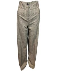 D.exterior - Checked Trousers - Lyst