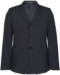 Comme des Garçons - Check-Pattern Single-Breasted Jacket - Lyst