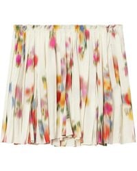 Isabel Marant - Livy Printed Pleated Skirt - Lyst