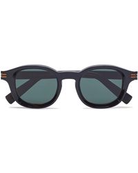 ZEGNA - Oval-Frame Tinted-Lenses Sunglasses - Lyst