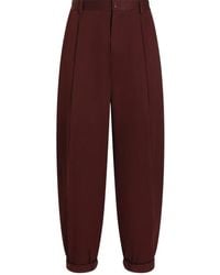 Dolce & Gabbana - Folded-Edge Trousers - Lyst