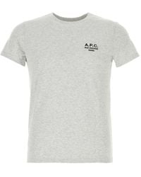 A.P.C. - Logo-Print T-Shirt - Lyst