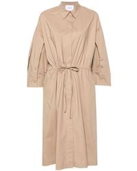 Nude - Poplin Midi Shirt Dress - Lyst