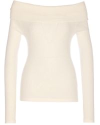 Lisa Yang - Boat-Neck Long-Sleeves Top - Lyst