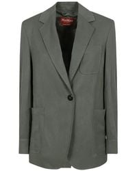 Max Mara - Notched-Lapel Single-Breasted Jacket - Lyst
