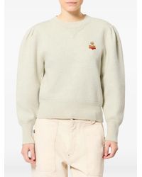 Isabel Marant - Bead-Embroidered Pleated-Shoulder Sweatshirt - Lyst