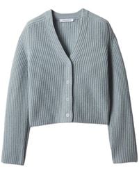 Maison Kitsuné - Ribbed-Knit V-Neck Cardigan - Lyst