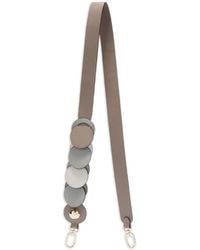 Furla - サークルアップリケ レザーショルダーストラップ - Lyst