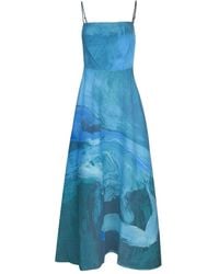 Acler - Osidge Abstract-Print Maxi Dress - Lyst