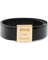 Dolce & Gabbana - Square Buckle Belt - Lyst