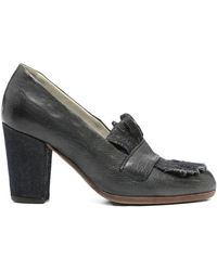 Sartori Gold - 70Mm Denim-Detail Block-Heel Loafers - Lyst