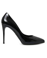 Dolce & Gabbana - Patent-Finish Leather Heeled Pumps - Lyst