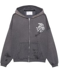 PALY - Print-Detail Long-Sleeve Hoodie - Lyst