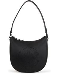 Karl Lagerfeld - K/circle Moon Perforated-logo Shoulder Bag - Lyst