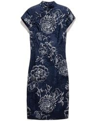 Shanghai Tang - Floral Qipao Dress - Lyst