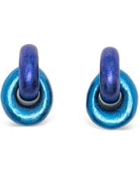 Monies - Interlocking Hoop Earrings - Lyst