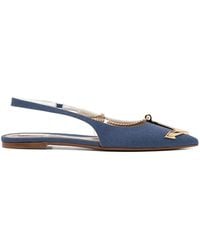 Zimmermann - Overboard Slingback Flat Sandals - Lyst