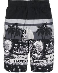 Pleasures - Shorts Met Print - Lyst