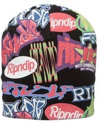 RIPNDIP - Out Here Tour Graffiti-Print Beanie Hat - Lyst