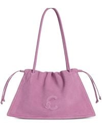 Coccinelle - Medium Dulse Suede Shoulder Bag - Lyst