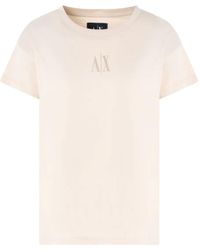 ARMANI EXCHANGE - T-Shirt mit Logo-Print - Lyst