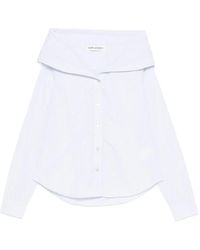 Our Legacy - Kaonashi Off-Shoulder Striped Shirt - Lyst