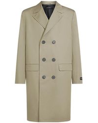 KARL LAGERFELD - Abrigo Con Doble Botonadura - Lyst