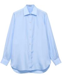 Prada - Silk Poplin Shirt - Lyst