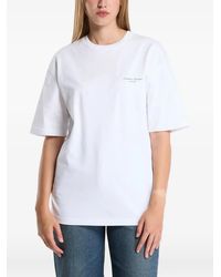 Samsøe & Samsøe - Sauni Logo-Print Cotton T-Shirt - Lyst