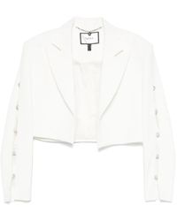 Nissa - Blazer corto con detalles de cristal - Lyst