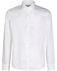 Canali - Long-Sleeve Cotton Shirt - Lyst