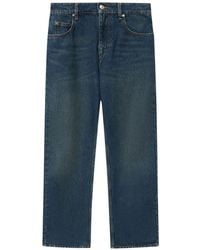 Isabel Marant - Dromie Faded-Effect Straight-Leg Jeans - Lyst