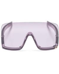 Gucci - Square G Shield-frame Sunglasses - Lyst