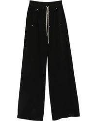 Rick Owens - Geth Belas Drawstring Wide-Leg Track Pants - Lyst