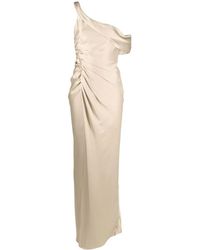 Jonathan Simkhai - One-Shoulder Satin Maxi Dress - Lyst