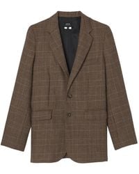 A.P.C. - Annie Blazer Check-Pattern - Lyst