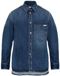 Givenchy - Logo-Patch Denim Shirt - Lyst