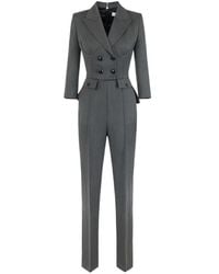 Elisabetta Franchi - Cool Wool Jumpsuit - Lyst