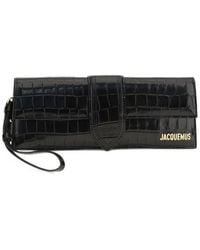 Jacquemus - Le Bambino Croc-Effect Leather Clutch Bag - Lyst