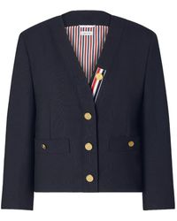 Thom Browne - Hopsack Suiting Cardigan - Lyst