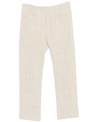 Label Under Construction - Linen Chino Trousers - Lyst