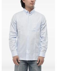 Paolo Pecora - Button-Down Collar Pocket Shirt - Lyst